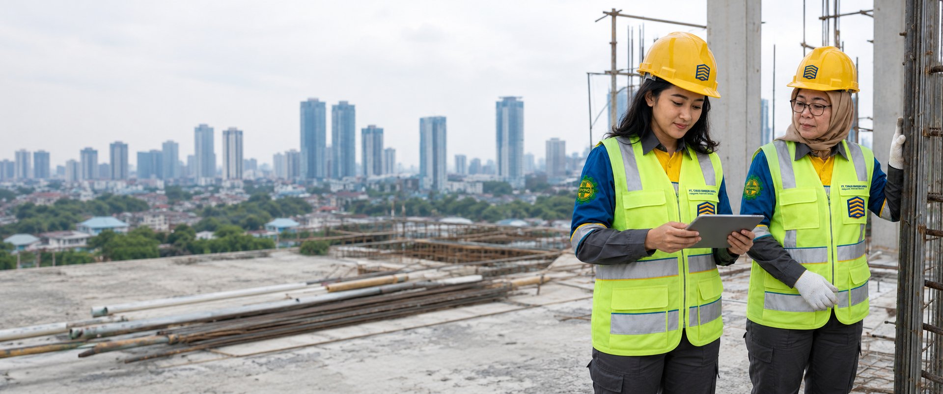 Tim TBK Holding di area proyek